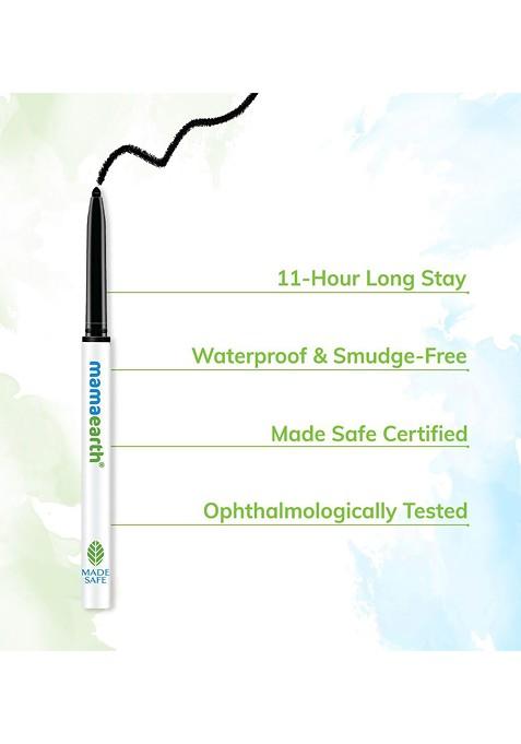 Mamaearth Charcoal Black Long Stay Waterproof Kajal With Vitamin C Chamomile