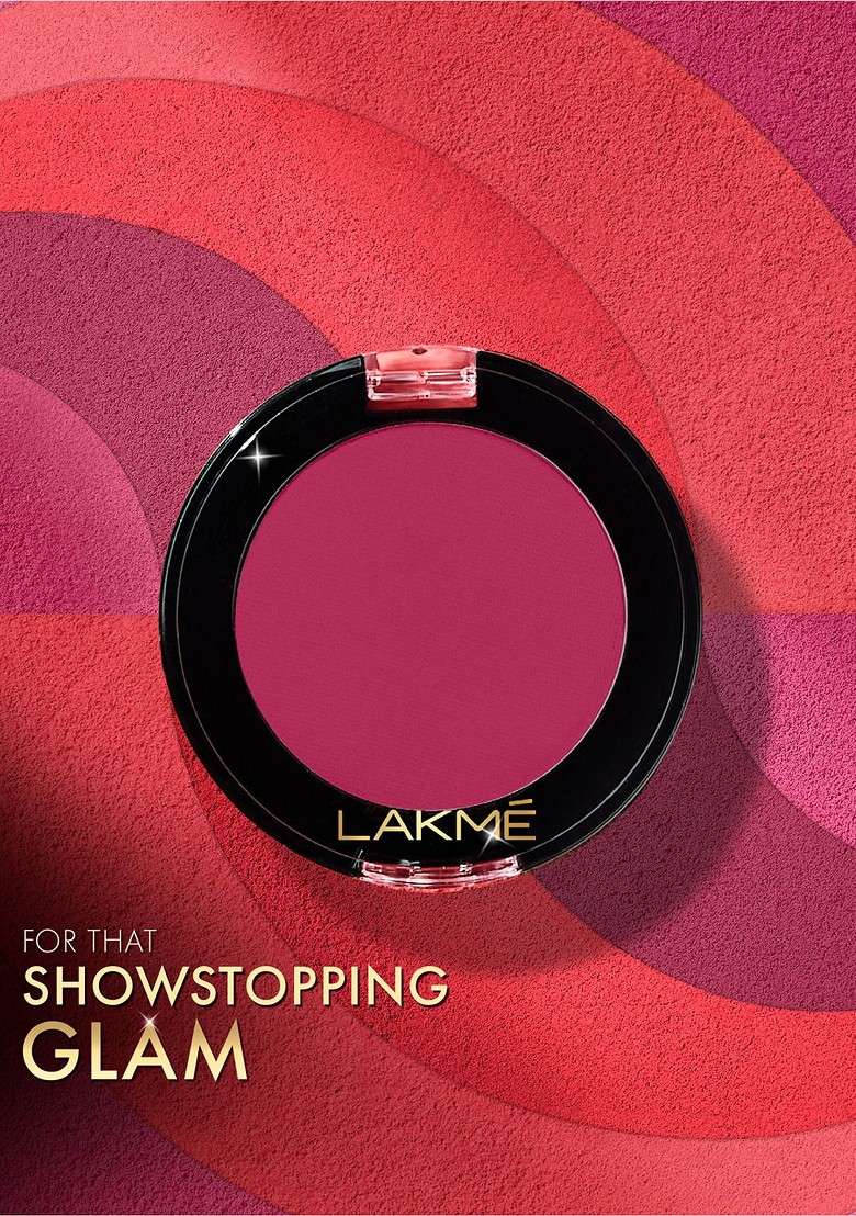 Lakme Face It Lightweight Powder Blush With Jojoba Oil Vitamin E 5G Perfect Plum B3 - Indya