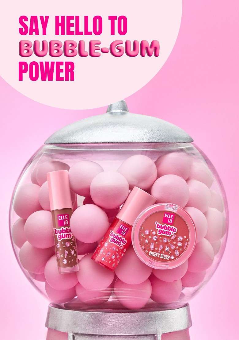 Elle 18 Bubblegum Matte Finish Blush With High Pigment Buildable Coverage 5G Pink - Indya