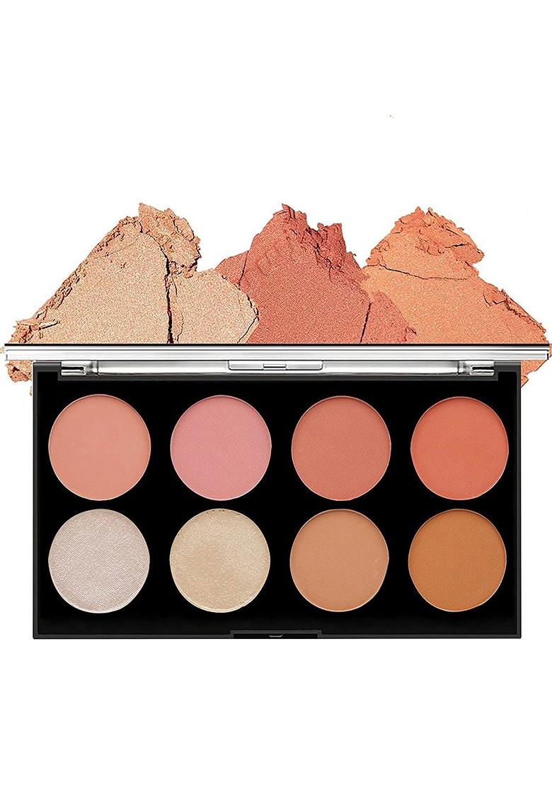 Mars Women Fantasy Highlighter Blusher Contour Intense Pigmented Face Palette