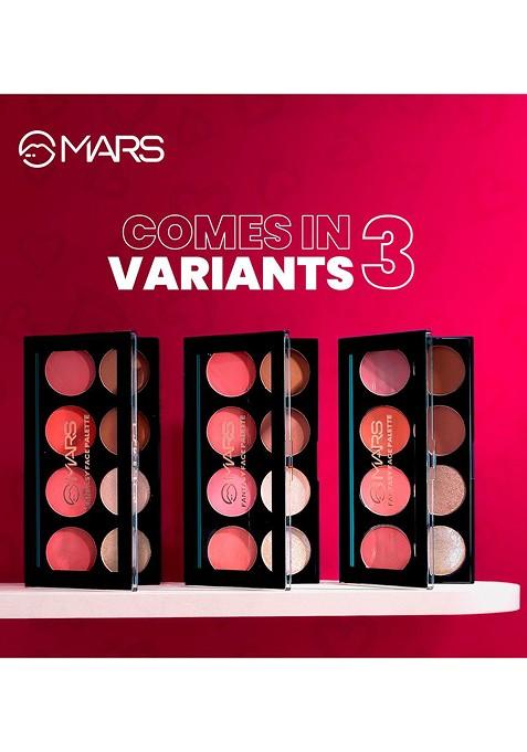 Mars Women Fantasy Highlighter Blusher Contour Intense Pigmented Face Palette