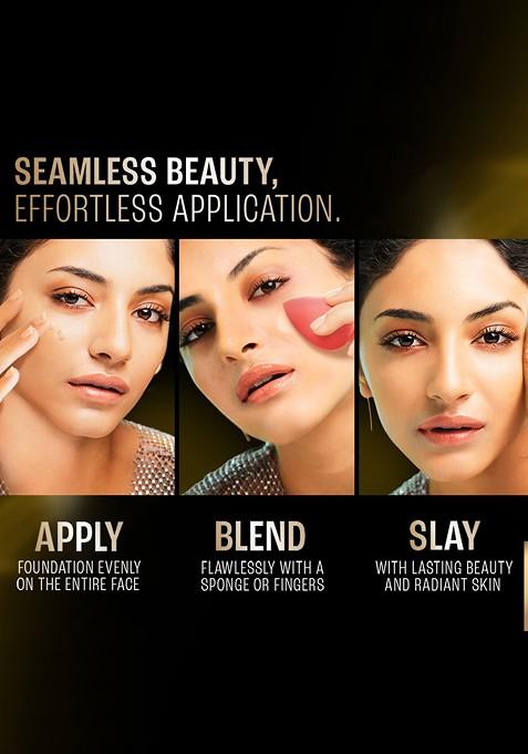 Lakme Forever Matte Lightweight Foundation With Vit E For Superior Coverage 27Ml Beige