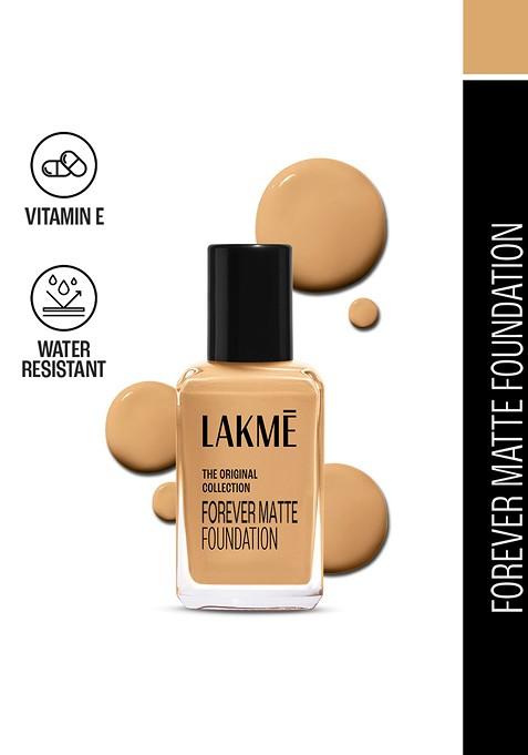 Lakme Forever Matte Lightweight Foundation With Vit E For Superior Coverage 27Ml Beige
