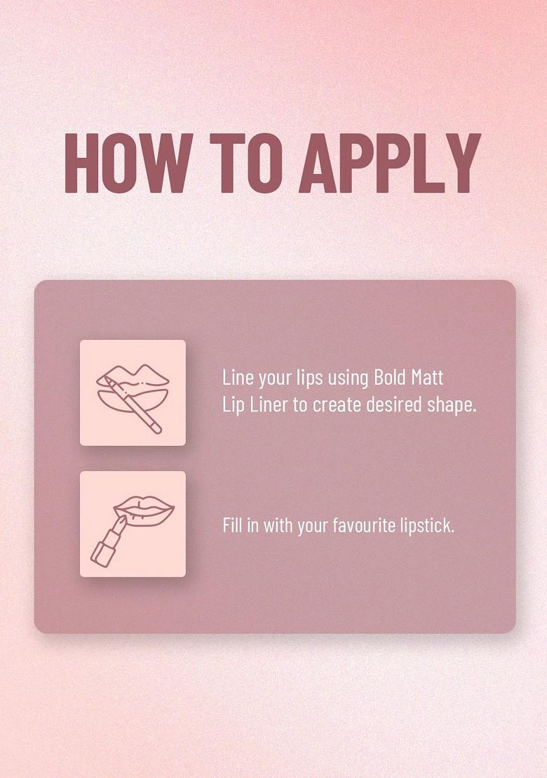 Swiss Beauty Bold Matt Long Lasting Matte Finish Lip Liner Pencil Bobby Brown 14