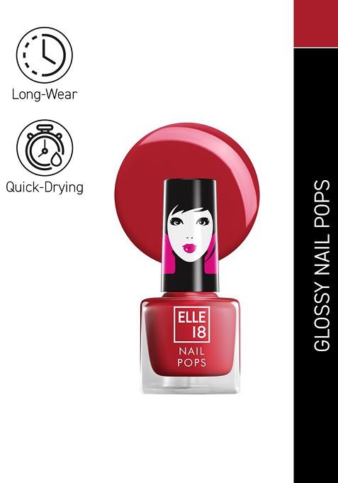 Elle 18 Nail Pops Long Lasting Polish Quick Dry Formula For Glossy Finish 5Ml 41