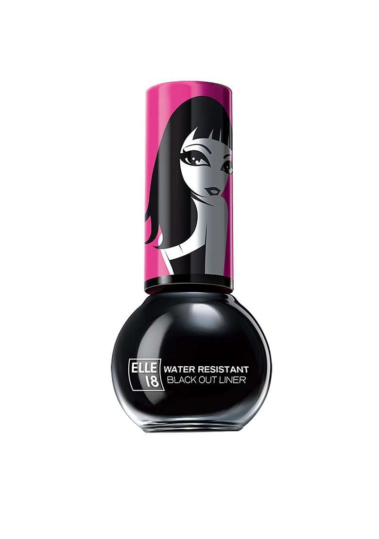 Elle 18 Black Out Liner Eyeliner Water Resistant With Intense Payoff 5Ml - Indya
