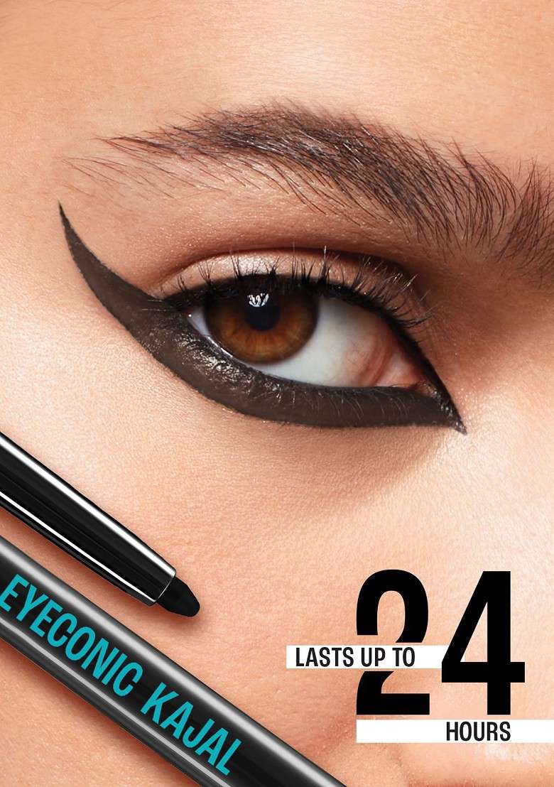Lakme Eyeconic Kajal With Twist Up Pencil For Matte Finish Lasts 24Hr 0 35G Classic Brown - Indya