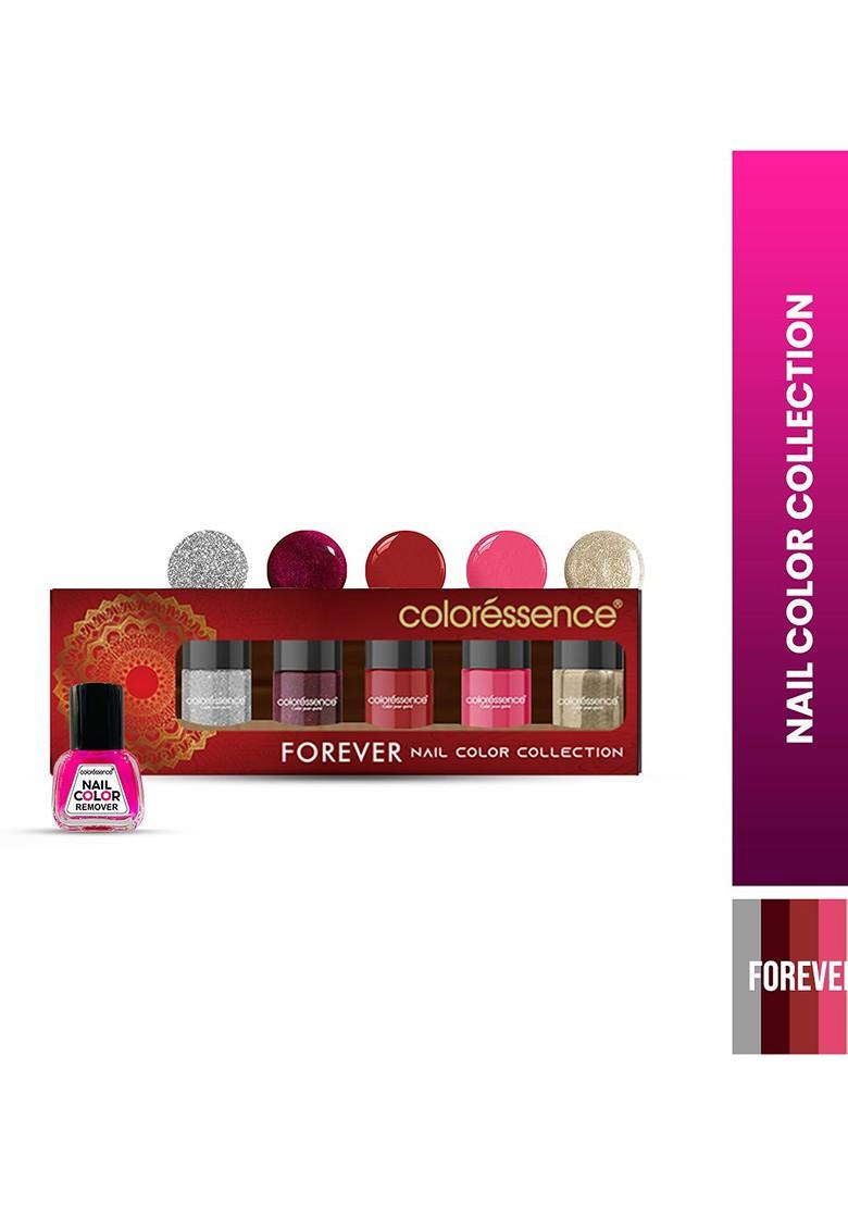 Coloressence Forever Quick Dry Nail Paint Kit With Bridal Festive Shades 6 Ml Each