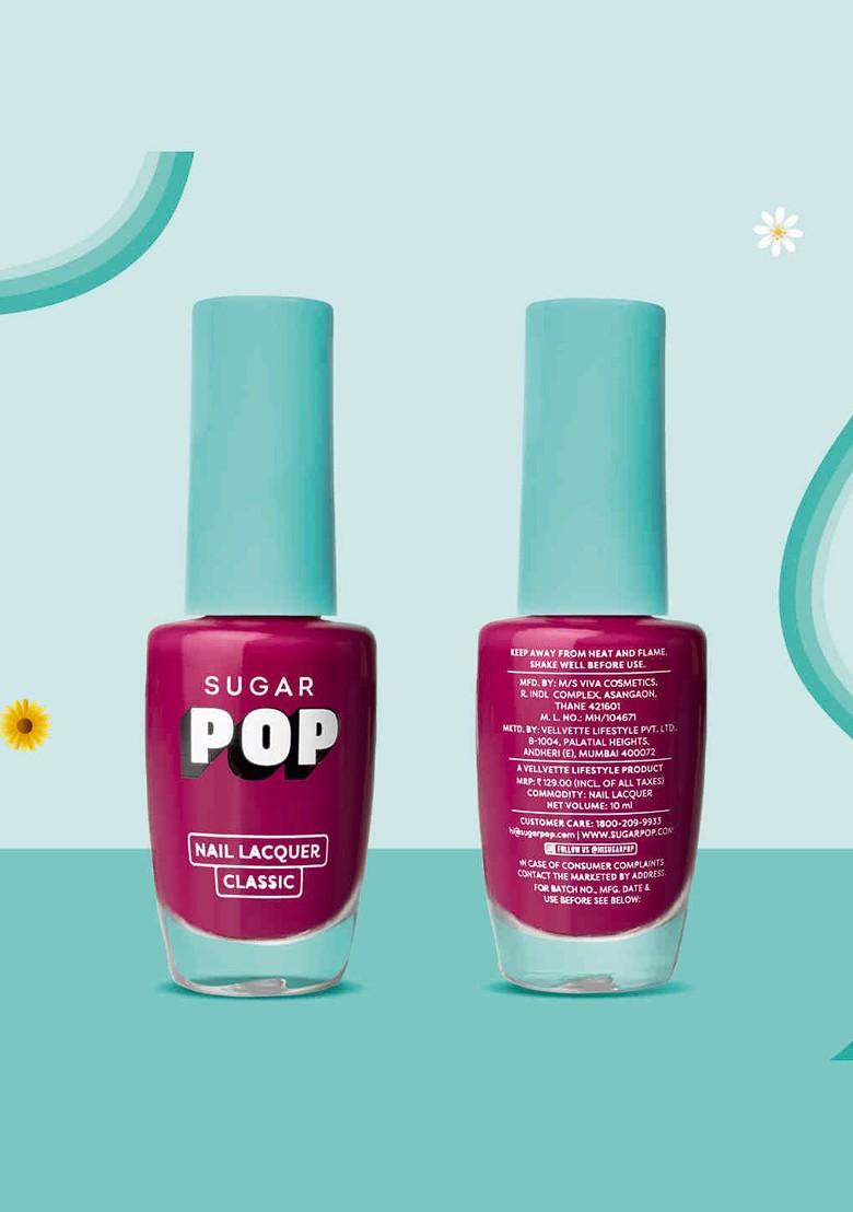 Sugar Pop Quick Drying Ultra Long Wear Glossy Finish Nail Lacquer 10 Ml Call Me Hot