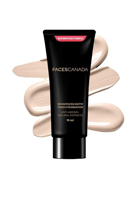 Faces Canada Weightless Matte Foundation With Grape Extracts Shea Butter Natural 02