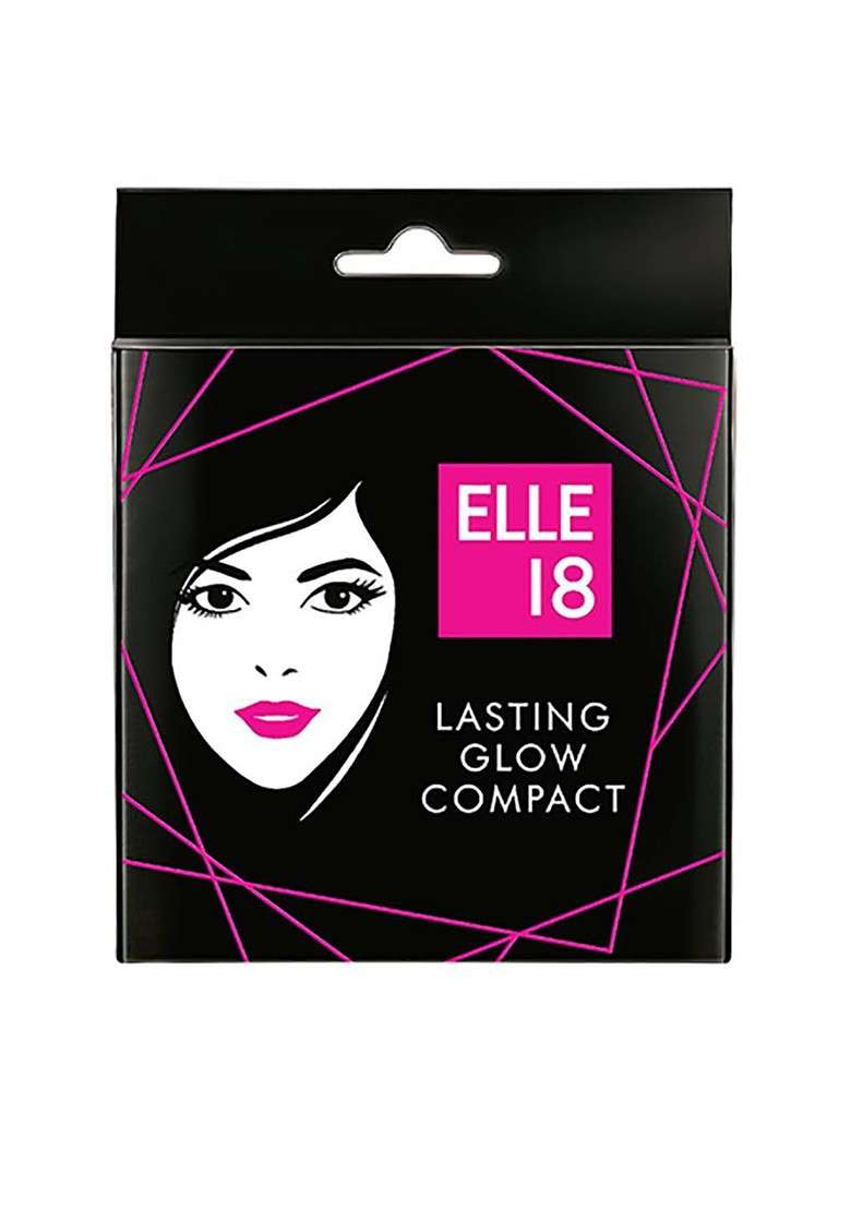 Elle 18 Lasting Glow Compact With Vit C E For 9Hr Oil Free Makeup Look 9G 01 Pearl - Indya