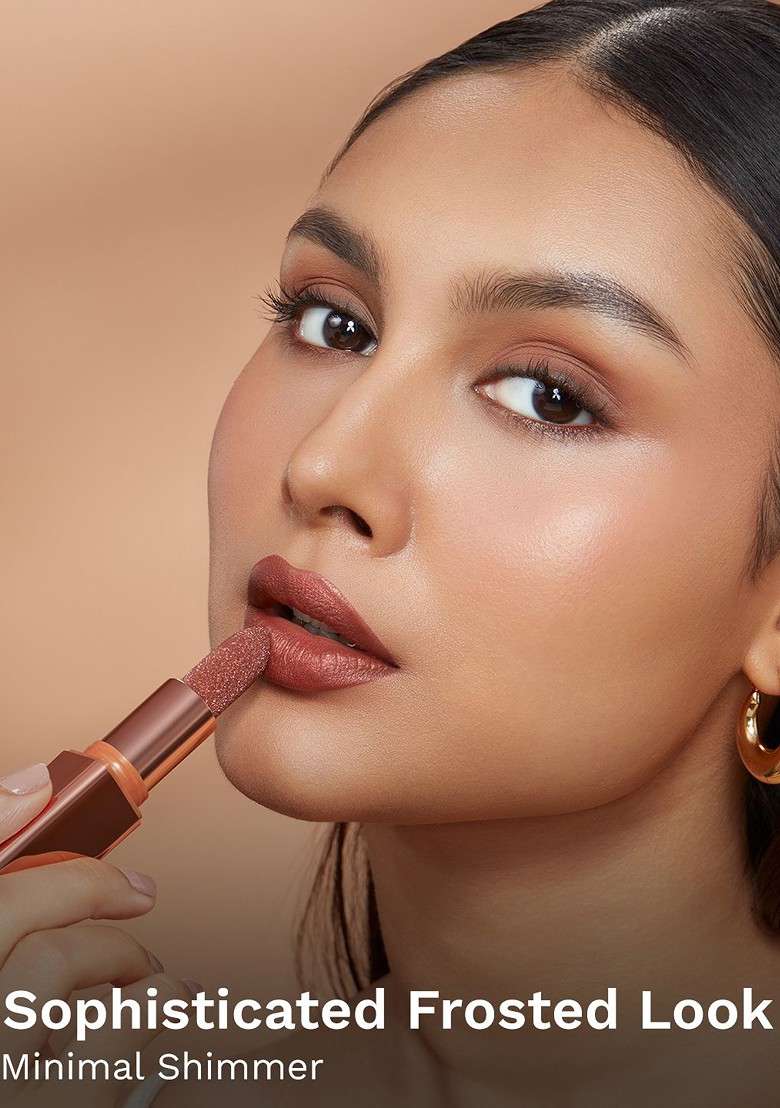 Pilgrim 3 D Glitter Formula With Matte Finish Lipstick 4 2 G The Khalifa 02 - Indya