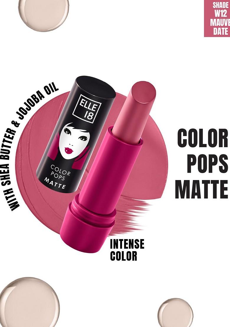 Elle 18 Color Pop Matte Lip Color|| W12|| Mauve Date|| 4 3 G