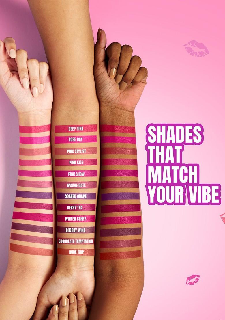 Elle 18 Color Pop Matte Lip Color|| W12|| Mauve Date|| 4 3 G