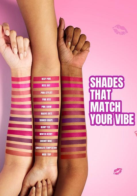 Elle 18 Color Pop Matte Lip Color|| W12|| Mauve Date|| 4 3 G