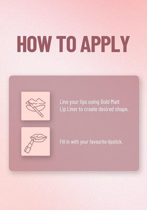 Swiss Beauty Bold Matt Long Lasting Matte Finish Lip Liner Pencil Purple 11