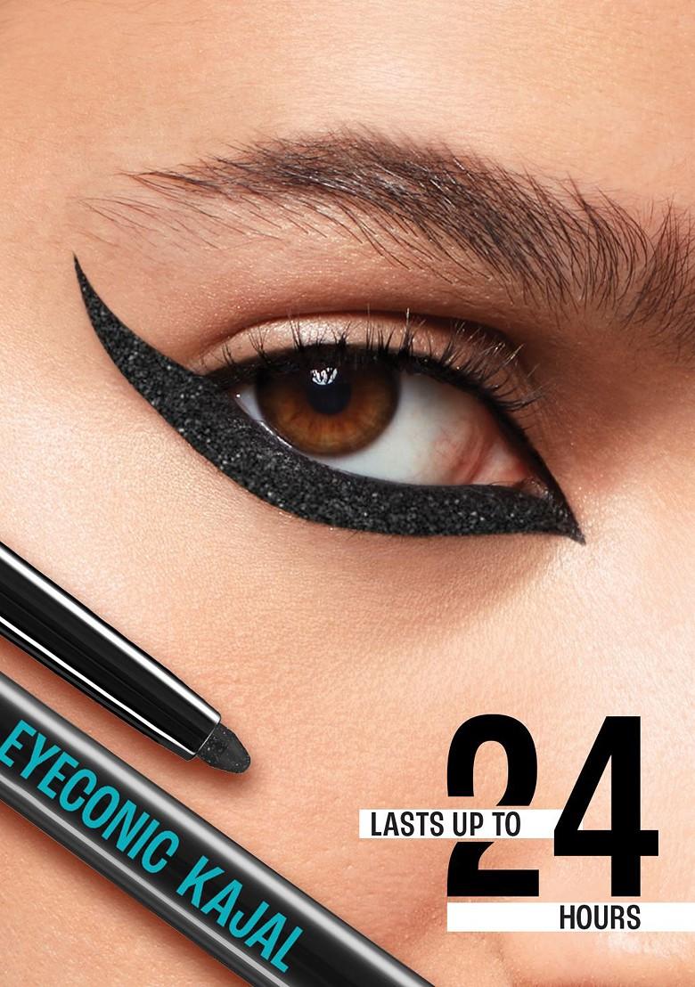 Lakme 9To5 Eyeconic Smudgeproof Waterproof Kajal Lasts Upto 24Hr 0 35G Sparkling Black