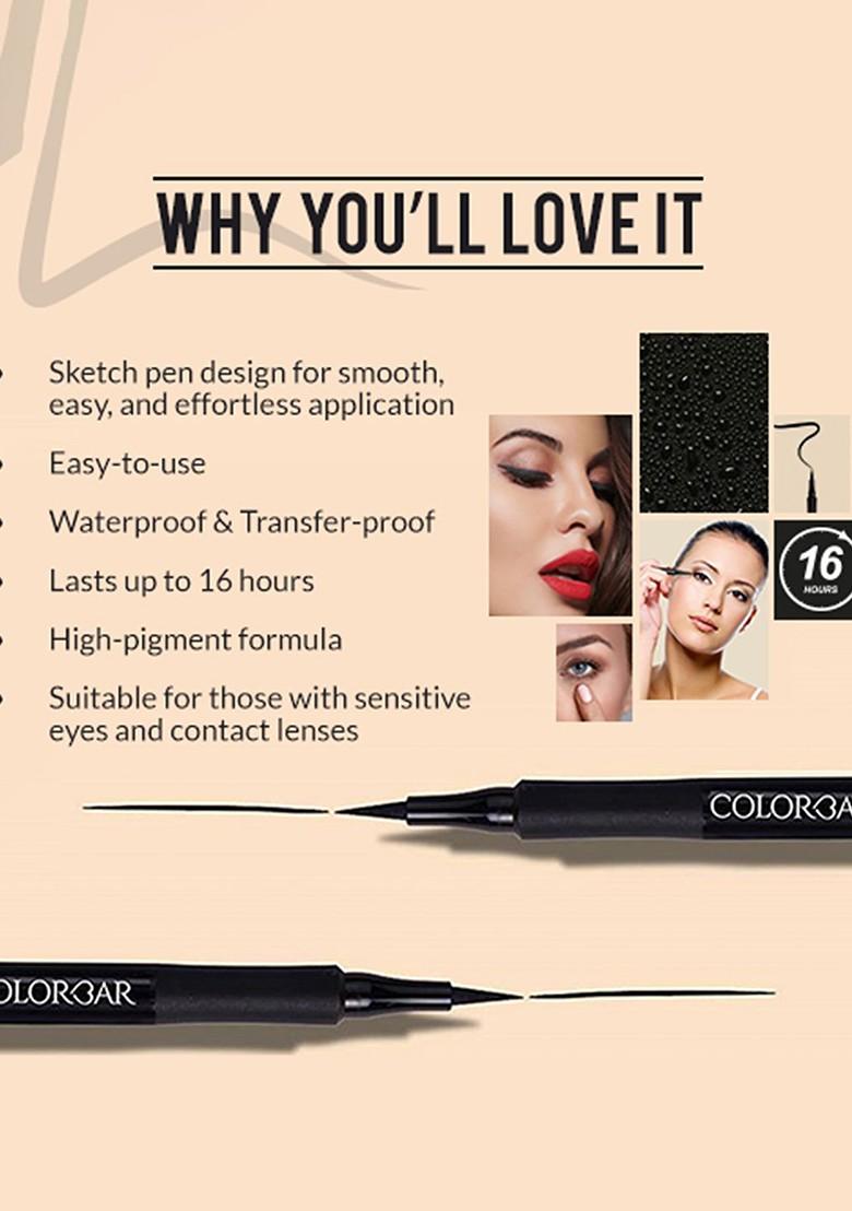 Colorbar Ultimate Water Proof Eyeliner 1 Ml Black 001