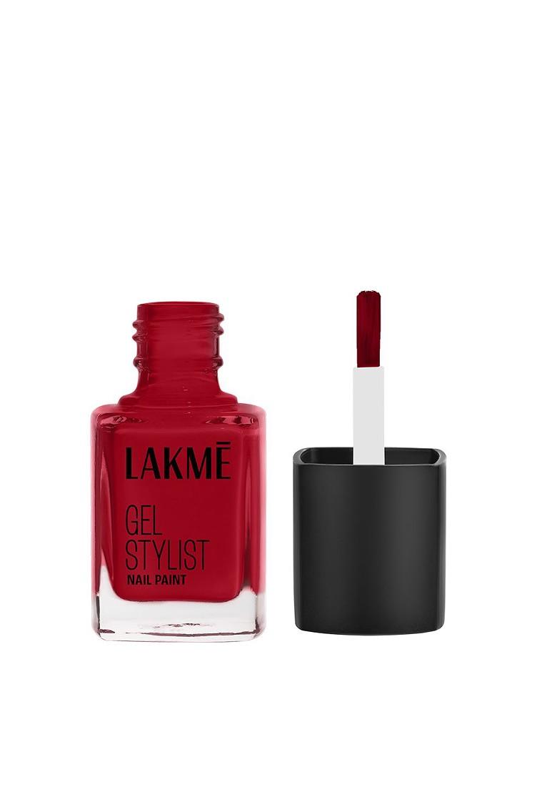 Lakme Absolute Gel Stylist Nail Color With High Gloss Finish 12Ml Fireside