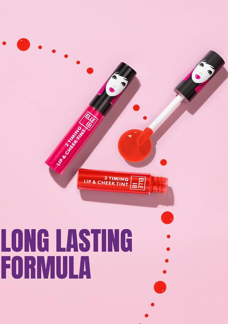 Elle 18 2 Timing Long Lasting Hydrating Lip Cheek Tint 4Ml Candy Floss