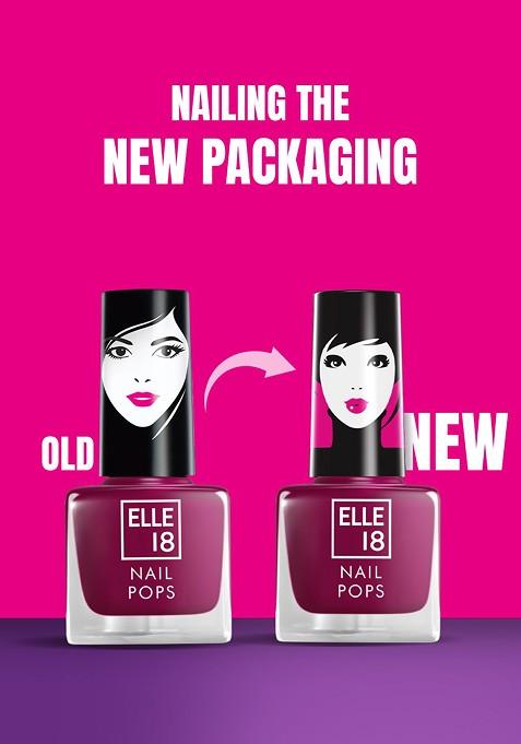 Elle 18 Nail Pops Long Lasting Polish Quick Dry Formula For Glossy Finish 5Ml 31