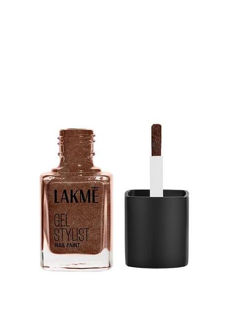 Lakme Absolute Gel Stylist Nail Color With High Gloss Finish 12Ml Gold Dust