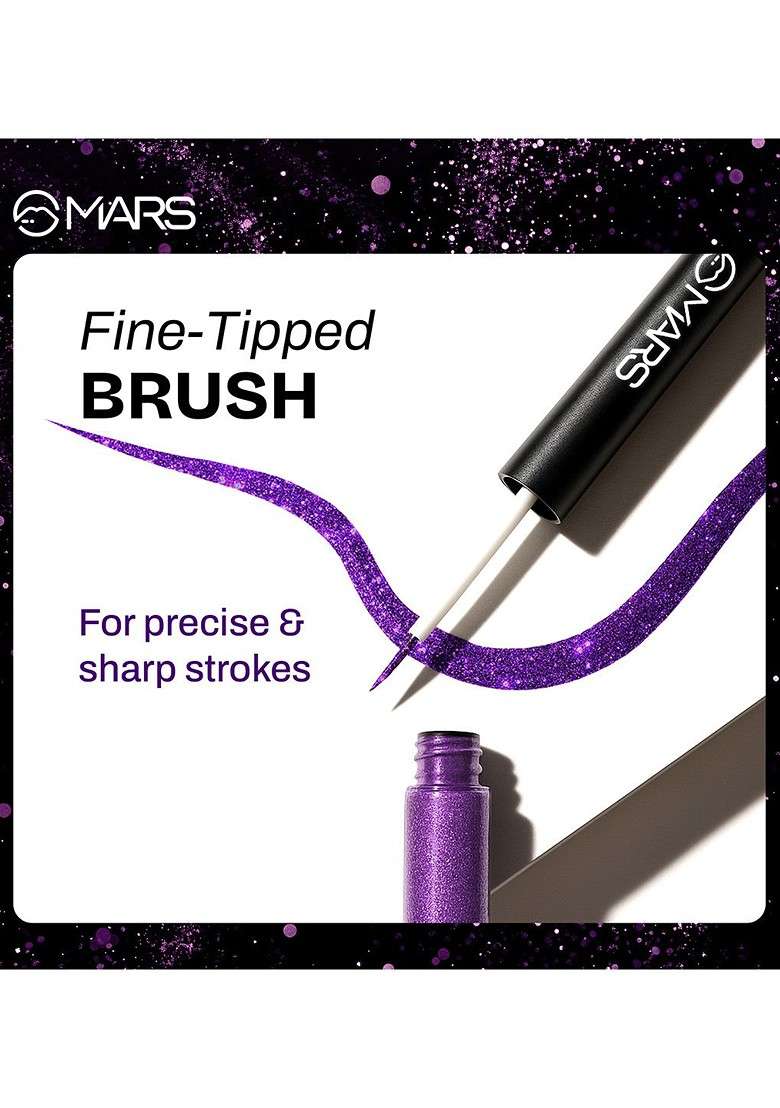 Mars Twinkle Wink Glitter Long Lasting Sparkle Liquid Eyeliner 1 6 Ml Duo Dazzle 04 - Indya