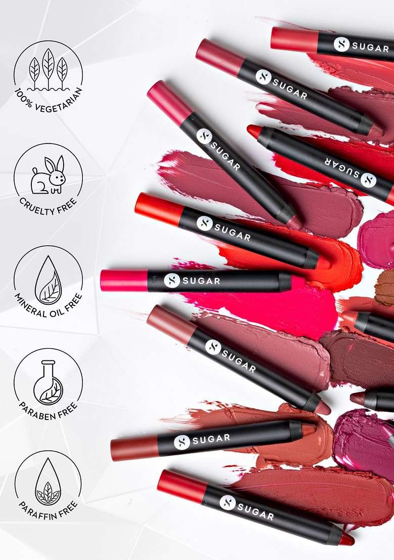 Sugar Matte As Hell Crayon Lipstick With Sharpener Donna Pinciotti 22 - Indya