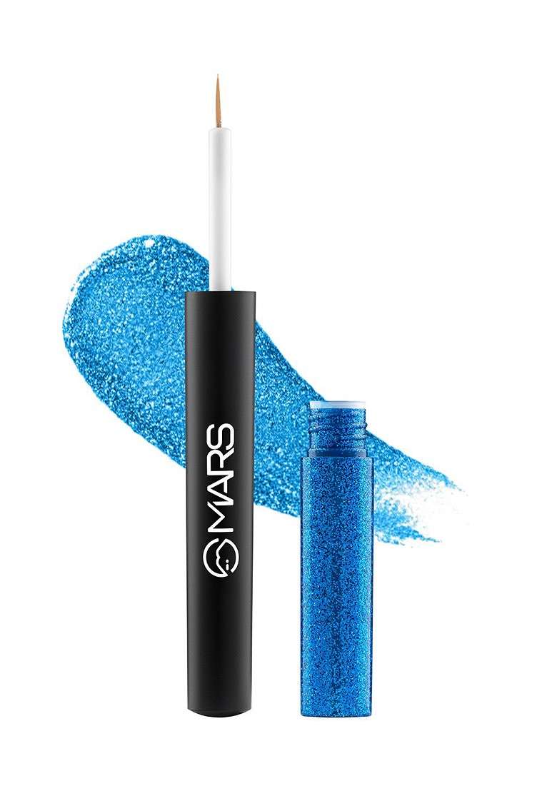 Mars Twinkle Wink Glitter Long Lasting Sparkle Liquid Eyeliner 1 6 Ml Midnight Blue 05 - Indya