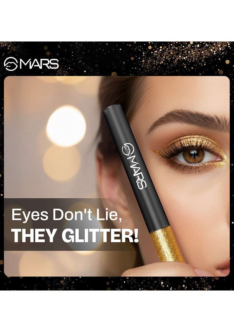 Mars Twinkle Wink Glitter Long Lasting Sparkle Liquid Eyeliner 1 6 Ml Midnight Blue 05 - Indya