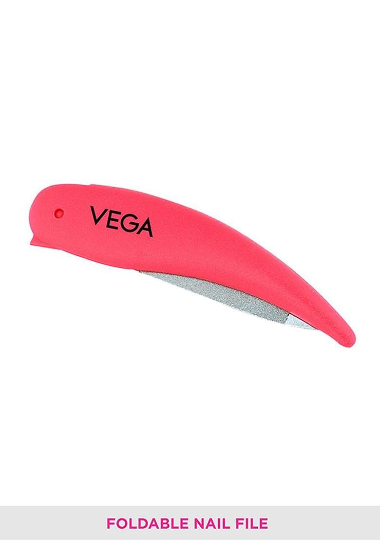 Vega Fnf 01 Portable Foldable Nail File Pink - Indya