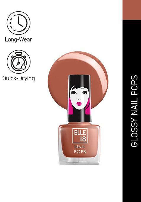 Elle 18 Nail Pops Long Lasting Polish Quick Dry Formula For Glossy Finish 5Ml 193