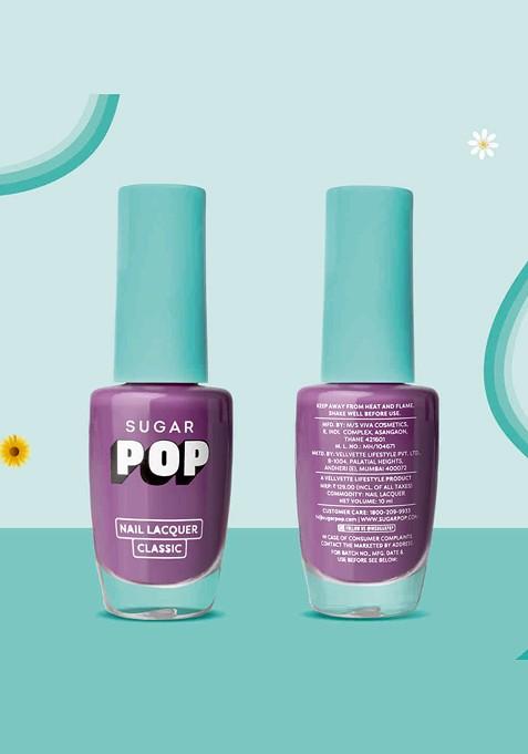 Sugar Pop Quick Drying Ultra Long Wear Glossy Finish Nail Lacquer 10 Ml Lilac Rush 09