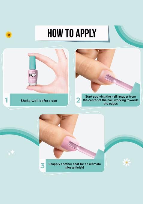 Sugar Pop Quick Drying Ultra Long Wear Glossy Finish Nail Lacquer 10 Ml Lilac Rush 09