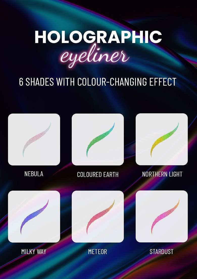 Swiss Beauty Waterproof Holographic Eyeliner 0 2 G Nouthern Light 02 - Indya