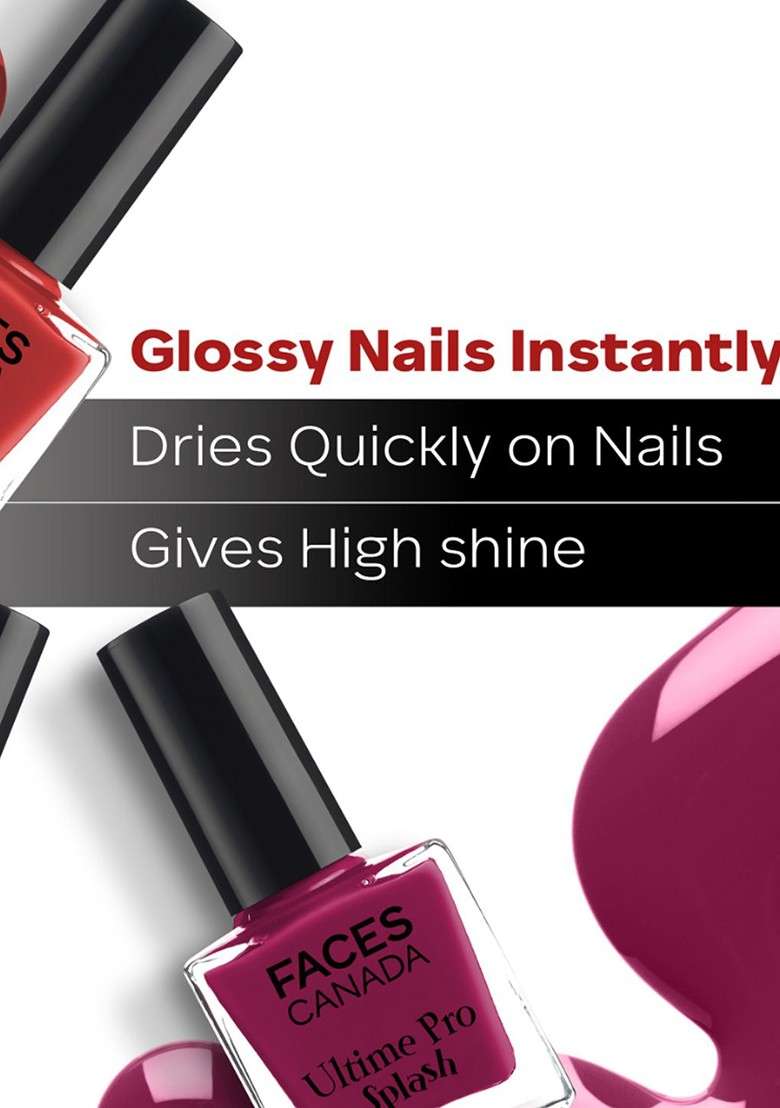 Faces Canada Set Of 4 Ultime Pro Splash Nail Polish 8 Ml Each Shade 21 24 115 56 - Indya