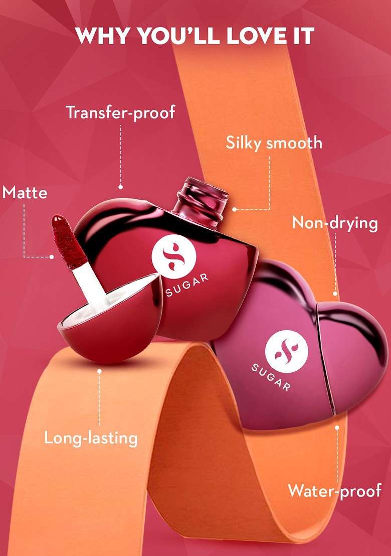 Sugar Set Of 3 La Love 18 Hr Liquid Lipstick 5Ml Each - Indya