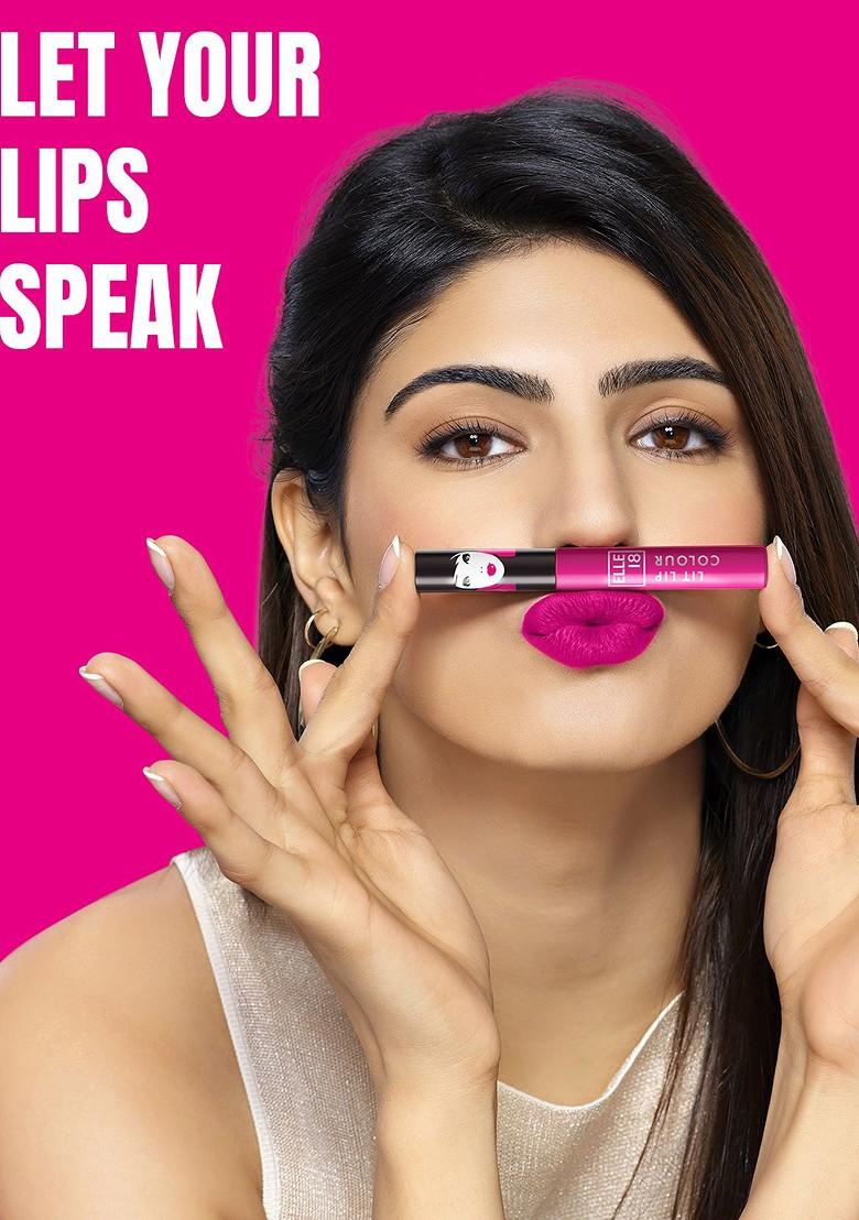 Elle 18 Lit Lip Matte Finish Long Lasting Smudgeproof Colour 5 6Ml Nude Dust