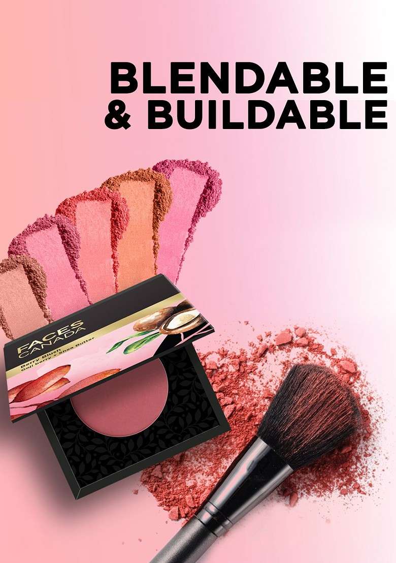 Faces Canada Berry Blush Mattifying Long Lasting Lightweight Love Vibes Only 03 - Indya