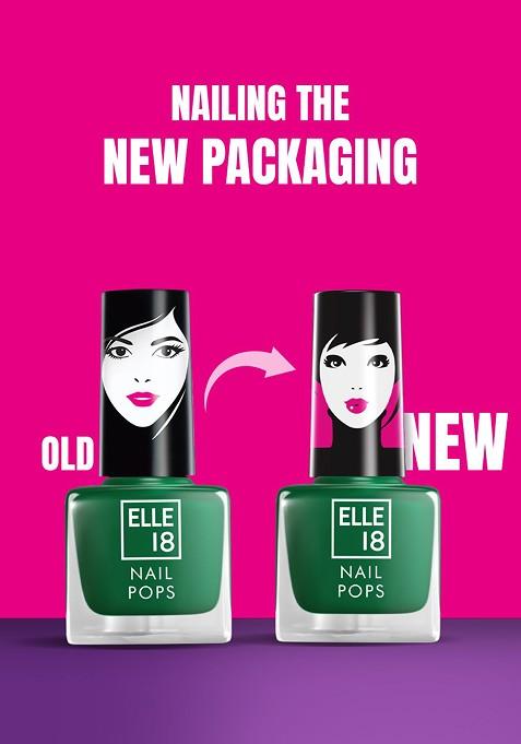 Elle 18 Nail Pops Long Lasting Polish Quick Dry Formula For Glossy Finish 5Ml 183