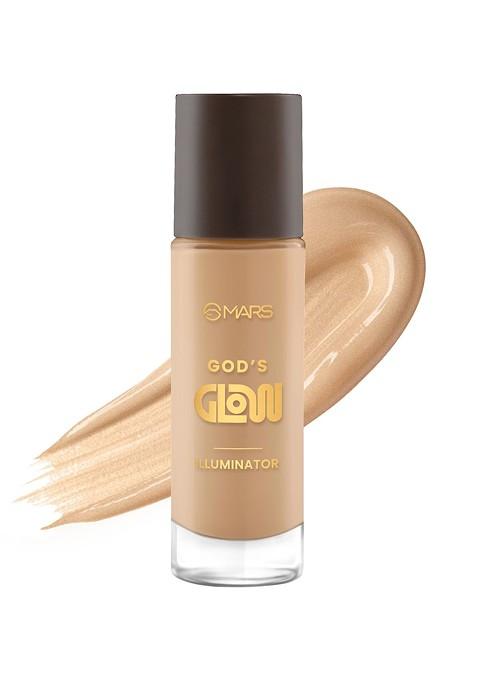 Mars Gods Glow Illuminator With Hyaluronic Acid Niacinamide 30Ml Toffee 06
