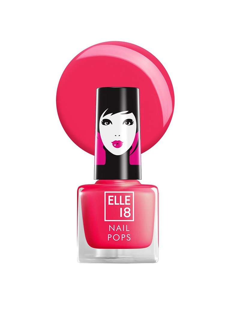 Elle 18 Nail Pops Long Lasting Polish Quick Dry Formula For Glossy Finish 5Ml 128 - Indya