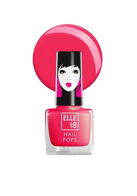 Elle 18 Nail Pops Long Lasting Polish Quick Dry Formula For Glossy Finish 5Ml 128