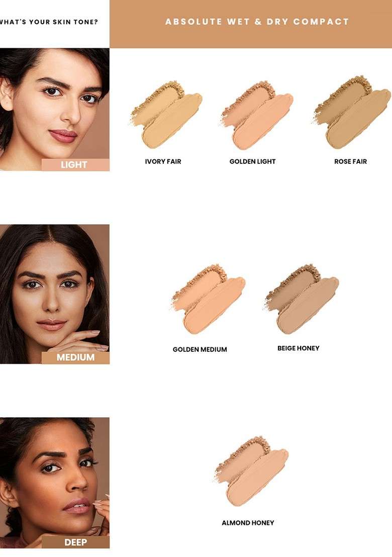 Lakme Xtraordin Airy Compact 2 In 1 Foundation 04 Golden Light 9G - Indya