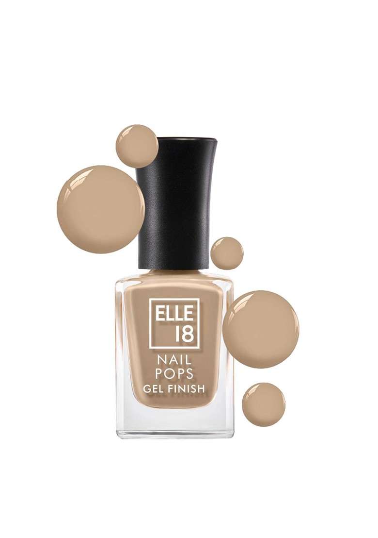 Elle 18 Gel Finish Long Lasting Chip Resistant Nail Pops 10Ml G17 - Indya