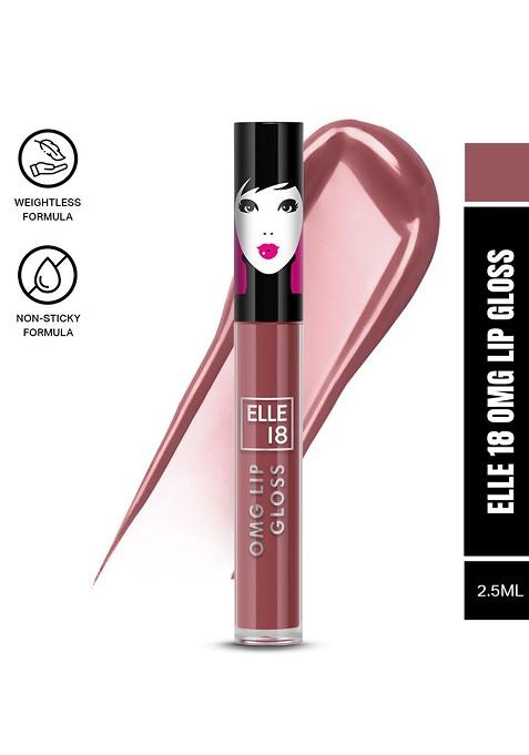 Elle 18 Lightweight Omg Lip Gloss With Jojoba Oil Olive 2 5Ml Honeyed Hush