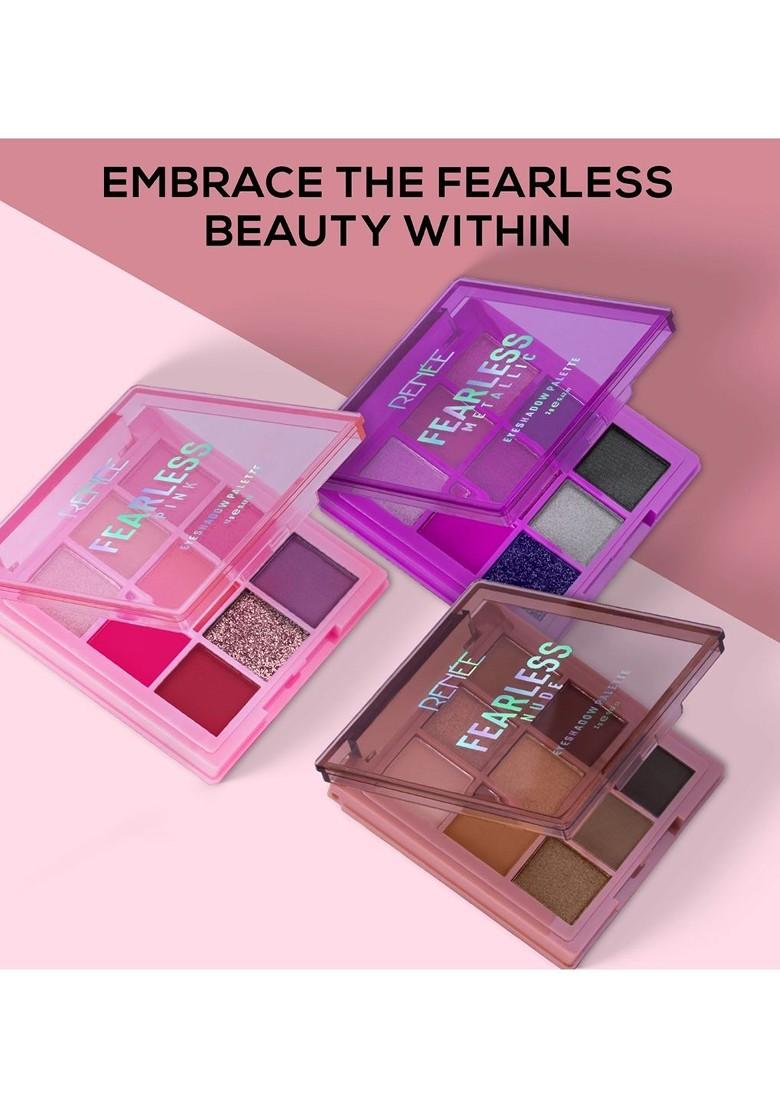 Renee Fearless Long Lasting Non Creasing Eyeshadow Palette 12G Metallic