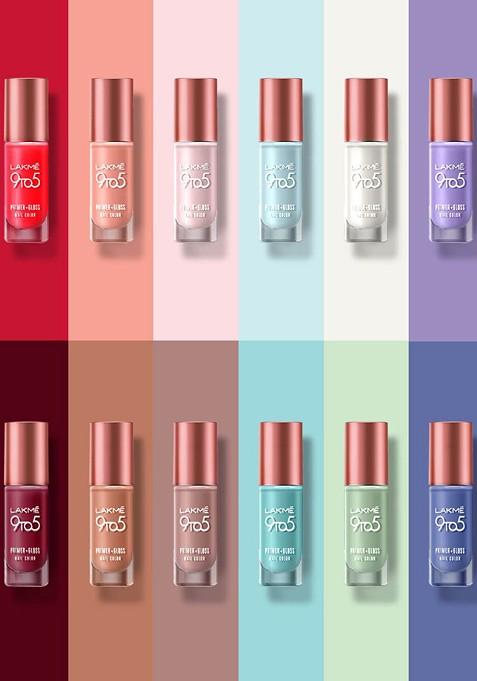 Lakme 9To5 Overtime Shine Glossy Long Lasting Quick Dry Nail Color 6Ml Summer Blue