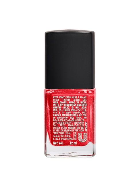 Lakme Glitterati Collection Nail Paint For High Glam Shine 12Ml Fireball 114
