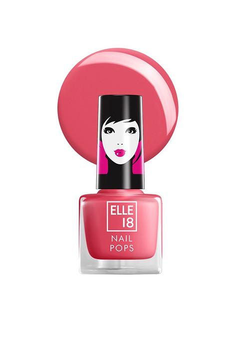 Elle 18 Nail Pops Long Lasting Polish Quick Dry Formula For Glossy Finish 5Ml 184
